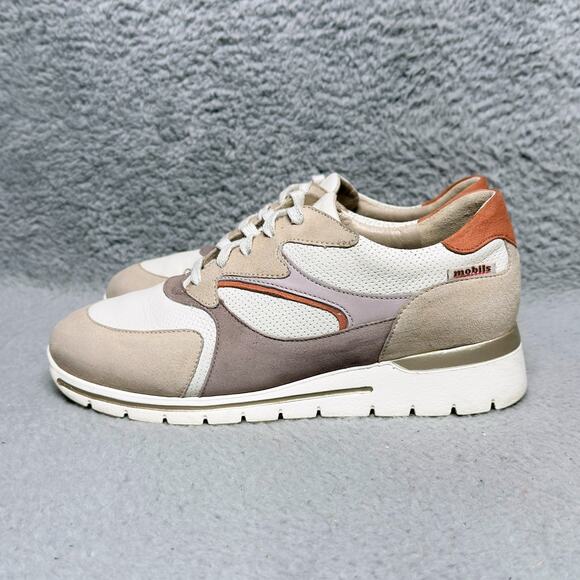 Mobils by Mephisto Elyane Womens Size 7 Sneakers Shoes Brown Leather - Picture 3 of 11